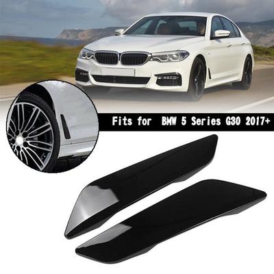 Глянцевая черная накладка на боковой воздухозаборник крыла для BMW 5 серии G30 2017+