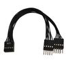Плата расширения USB 9Pin для материнской платы USB 2.0, внутренний кабель-разветвитель 9Pin (мама) на 2x 9Pin (папа)