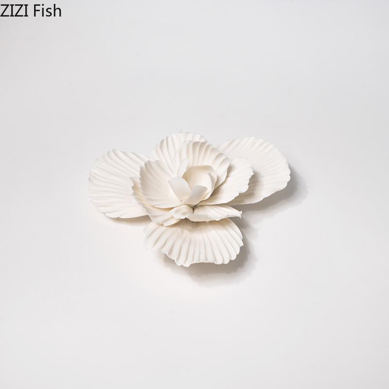 Элегантная Белая Фарфоровая Скульптура Цветка Пиона Настольное Украшение Минималистичное Произведение Искусства Украшения в Виде Цветка Пиона Эстетичный Декор Комнаты