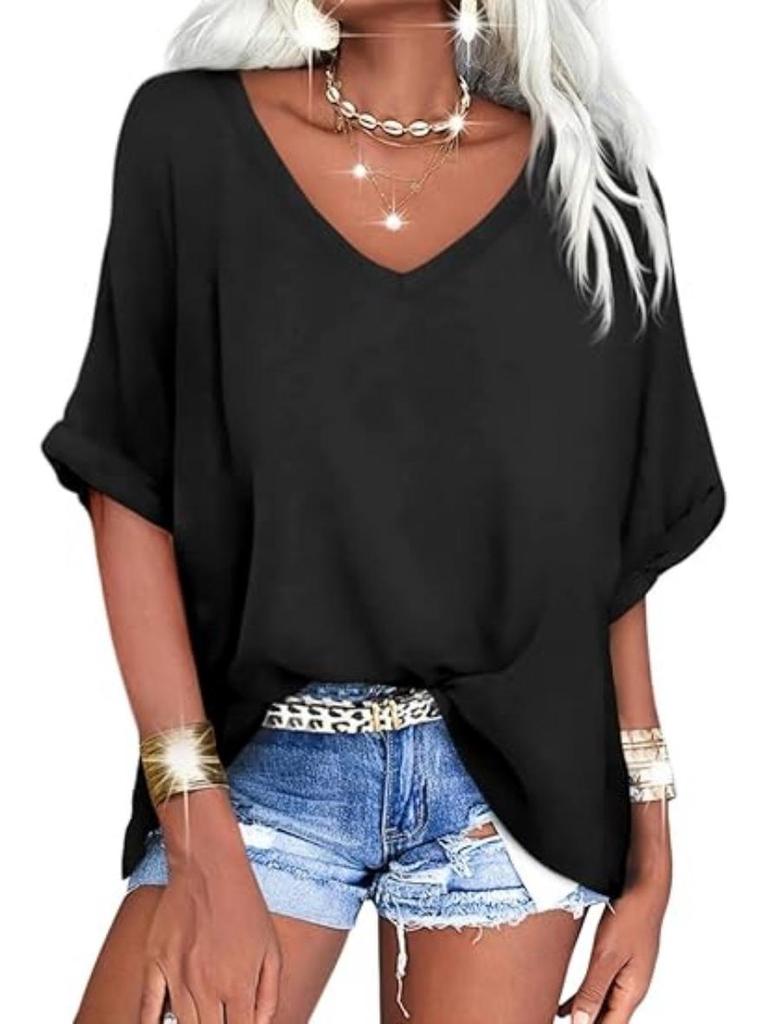 2024 Европейская и американская женская повседневная футболка большого размера с коротким рукавом свободного кроя