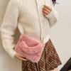 New Fashion Women Handbags Winter Furry Ladies Soft Plush Clutch Purse Shoulder Bags Fashion Female Crossbody Messenger Bag