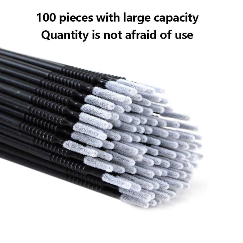 100 шт. в упаковке, 9 цветов, одноразовые кисти для ресниц, тушь для наращивания ресниц, аппликатор, инструменты для макияжа ресниц