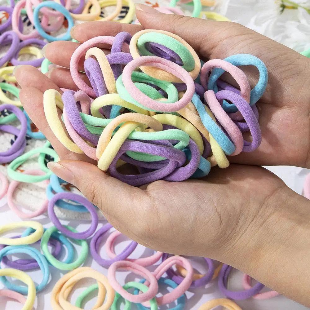 200pcs Hair Accessories for Women girl Basic Hair Bands Headband Hair Ropes Ties Ponytail Holder Simple and Fashionable Nylon