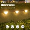 1~8pcs Solar Outdoor Step Lights LED Waterproof Yard Lighting Decoration Staircase Fence Deck Wall Lamp Garden Patio Driveway