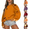 Women Autumn Winter Tops Women's Long Sleeve Sweatshirt Casual Crewneck Loose Fit Pollover Fleece Tops