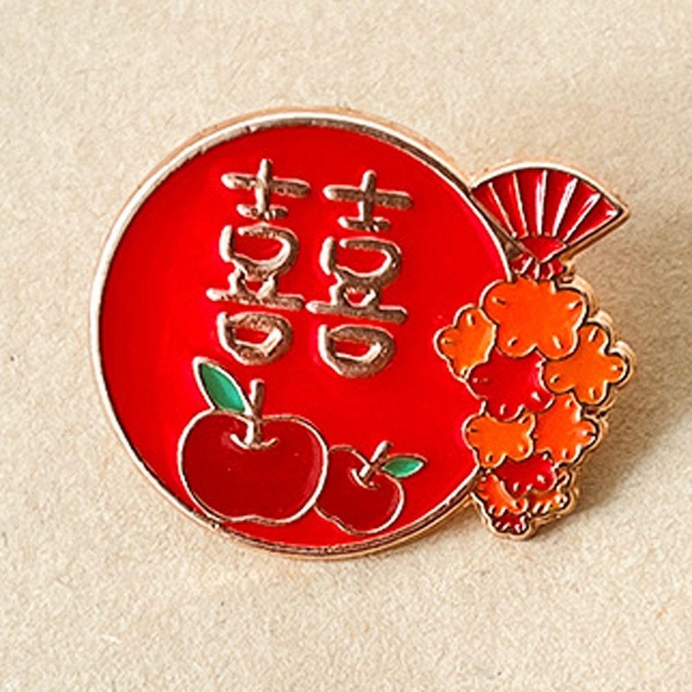 Rich 2024 Year  Badge Luck Cartoon Pin Brooch New Year Brooch  2024 Spring Festival