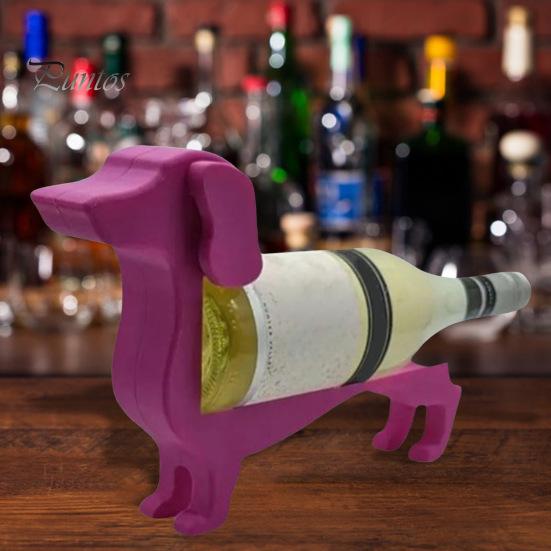 Держатель для бутылки вина такса, деревянная форма собаки, подставка для пивной бутылки, стойка-органайзер, домашний ресторан, бар, стол, настольная фигурка, украшение