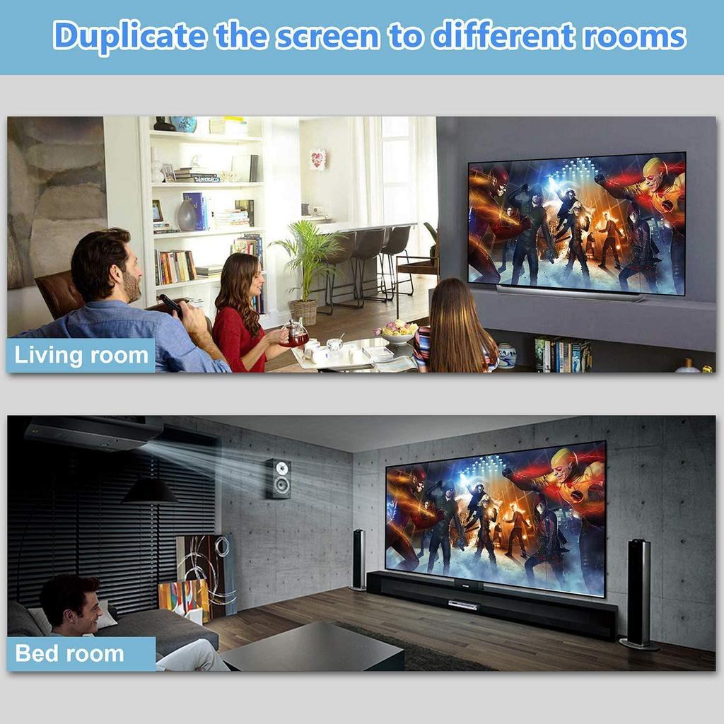 4K HDMI Splitter - 1 Вход на 2 Выхода, Мини Устройство Зеркалирования Видео HDTV