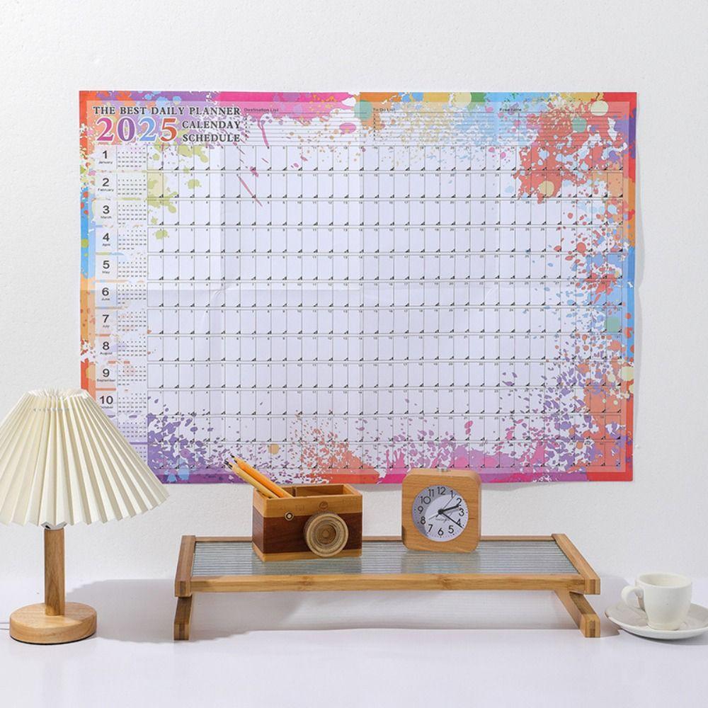 Agenda Organizer Wall Hanging Calendar To Do List Schedule Yearly Planner Sheet Home Office