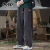 JEEP SPIRIT Men's Winter Fleece Wide-Leg Casual Pants