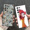 Chicken Hen Rooster Soft Phone Case for Samsung Galaxy S26 S25 Edge S24 Ultra S23 Plus S22 S21 FE S20 Black Cover Back Shell