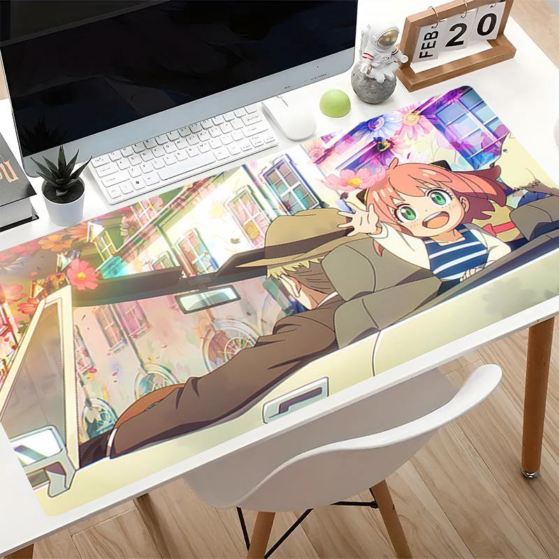 Коврик для мыши Кавайи Аниме Настольный коврик Varmilo Коврик для клавиатуры Кавайи Sspyfamily Игровые аксессуары Розовый ковер Киберспорт Игровой коврик для мыши