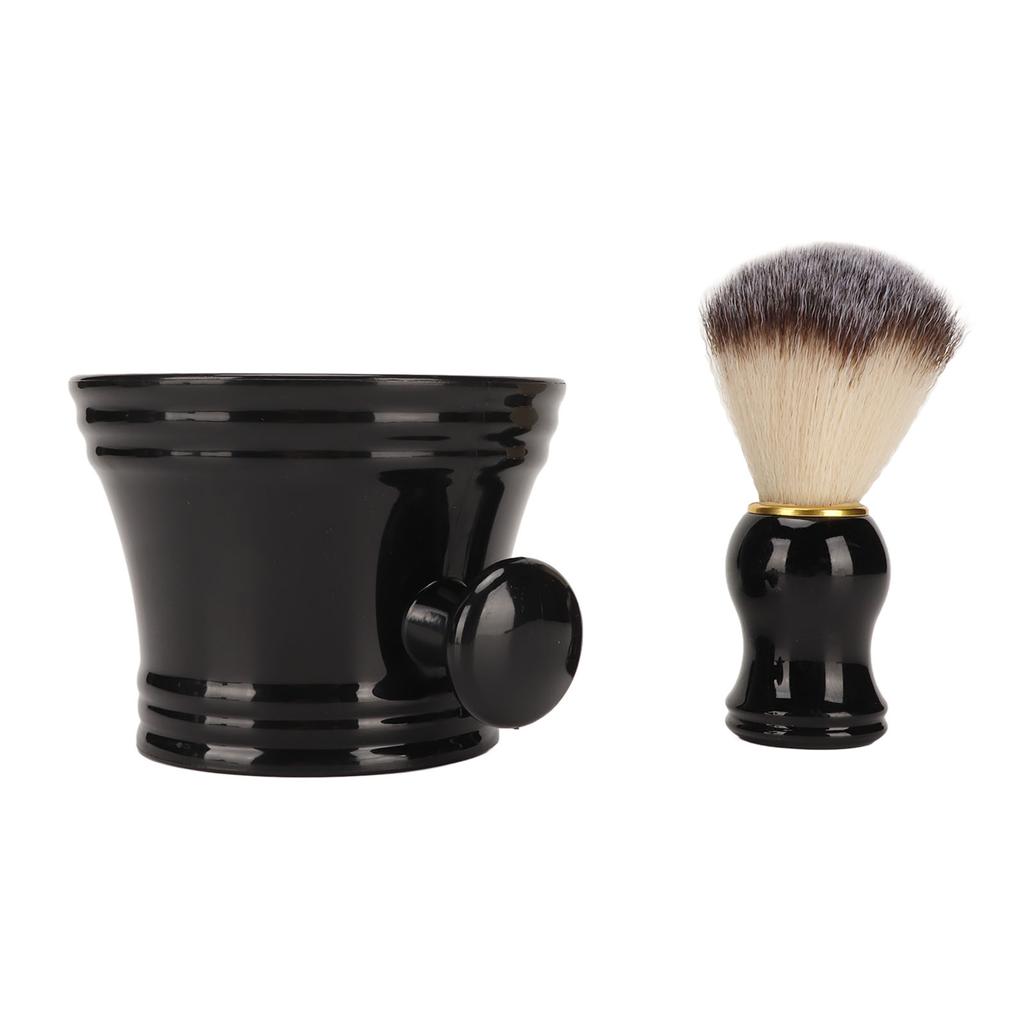 Мягкая искусственная щетина для бритья, профессиональная безопасная черная чаша для бритья, инструмент для парикмахера