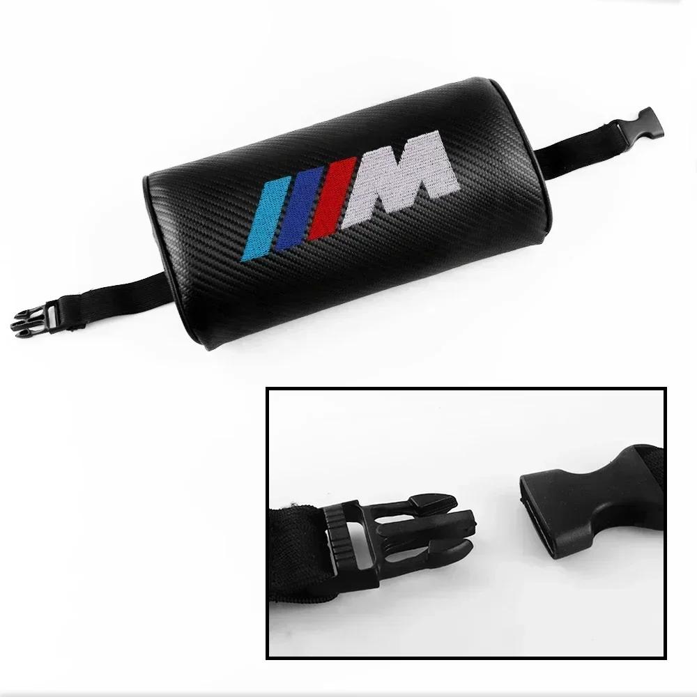 Подушка для подголовника шеи автомобиля из углеродного волокна Для BMW M M3 F10 F30 F20 E28 E36 E39 E46 Performance X1 X2 X5 Аксессуар для поддержки головы сиденья
