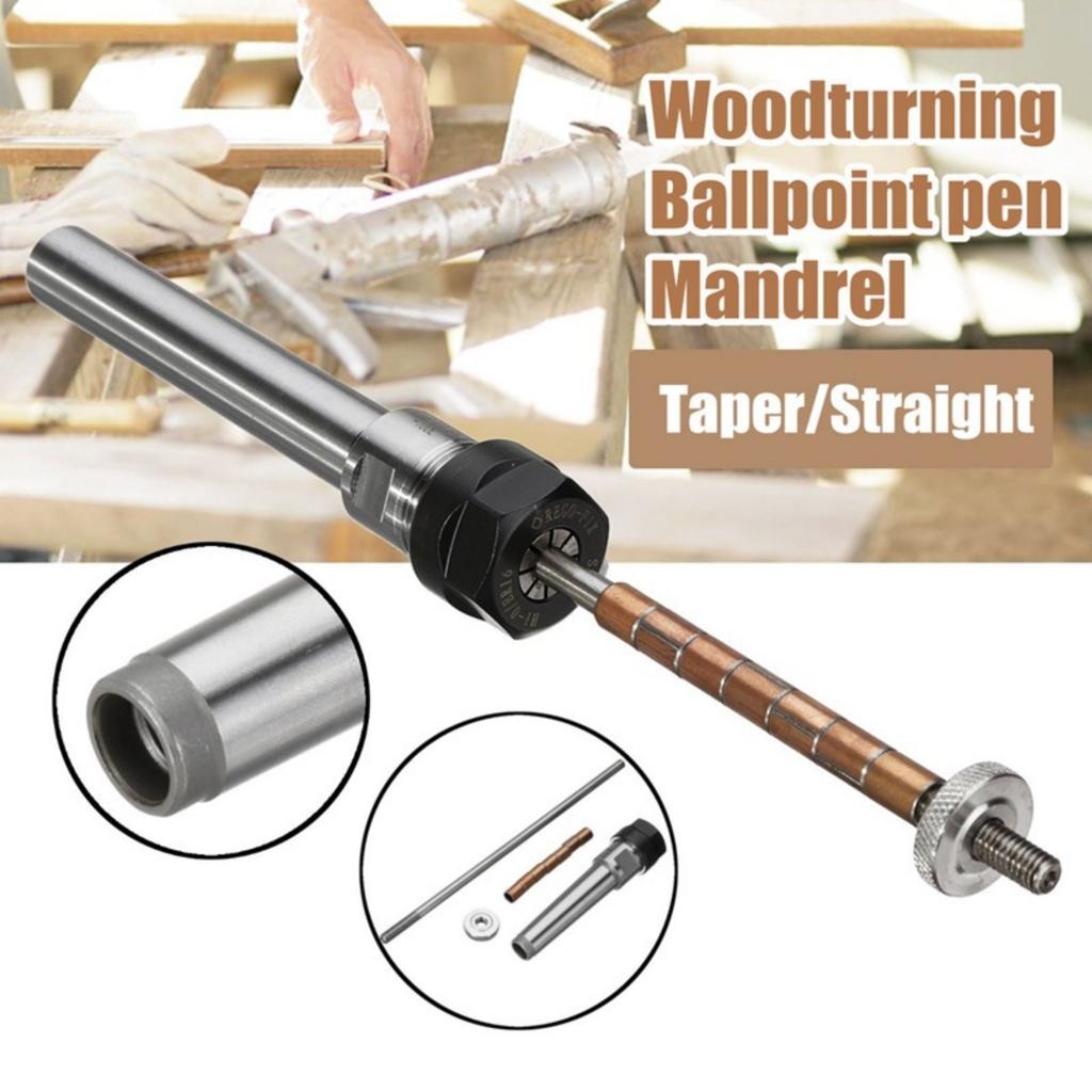 Top Lathe Machine Revolving Centre Wood Turning Ballpoint Pen Mandrel Taper Shank Pen Kits Accessories For DIY
