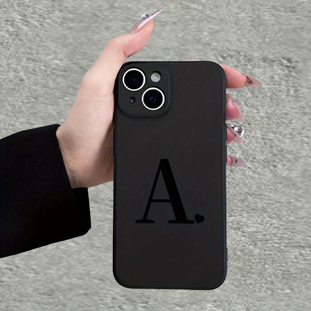 Модный чехол для телефона с узором в виде буквы А, подходит для iPhone 17 16 15 14 13 12 11 Pro/Max/Plus, противоударная задняя крышка