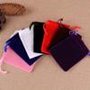 100Pcs/Lot Drawstring Velvet Sachet 5x7/7x9/9x12/10x15cm Pouches Small Size Jewelry Gift Display Packing Bags Can Customized