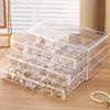 1PC Multi-layer Jewelry Storage Box with Large Capacity Dustproof and Anti-oxidation Earring Earring Earring Box for Home Use