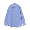[Магазин Beaming life от BEAMS] Рубашка с длинным рукавом из полиэстера, широкая, обычного цвета, мужская, SAX S_92110375147