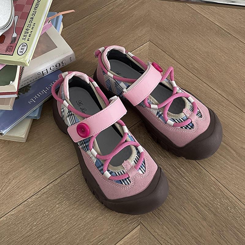 Знаменитости из Интернета в универсальных студенческих повседневных кроссовках с большой головкой для женщин 2025 года, новые популярные весенне-осенние уродливые милые кроссовки для доски