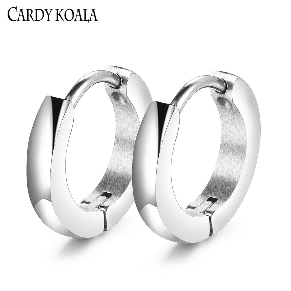 Минималистичные серьги-кольца в корейском стиле - Маленькие из чистого титана для мужчин и женщин, Универсальный и трендовый дизайн