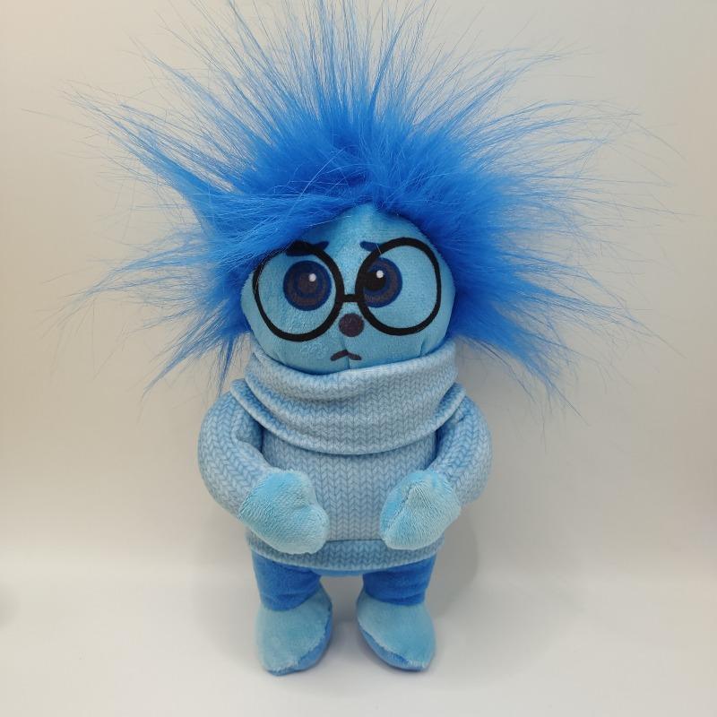 Плюшевые куклы Inside Out 2 Мягкие пушистые персонажи-эмоции Злость Радость Грусть Тревога Страх Дисней Пиксар Коллекционные игрушки для фанатов Декор детской комнаты
