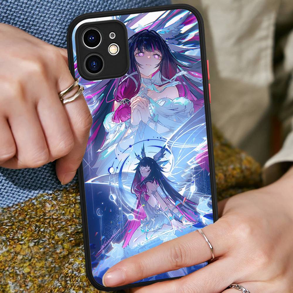 Чехол для телефона Genshin Impact Коломбина Для iPhone 16 15 14 11 12 13 Pro Max Plus 12 XS Max Задняя крышка Матовый чехол