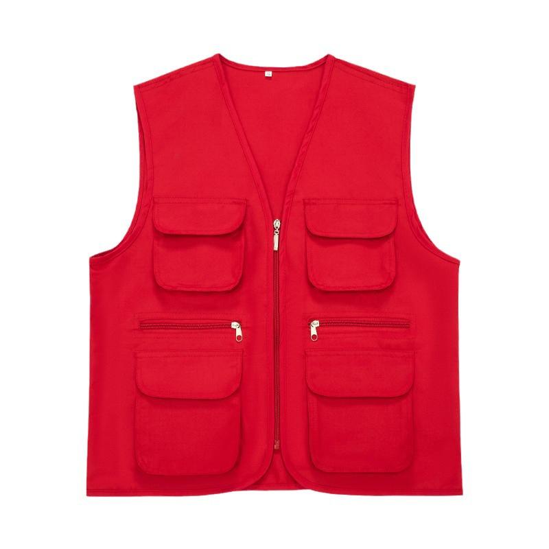 Волонтерский жилет с несколькими карманами и логотипом на заказ для общественных и фотографических мероприятий