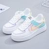 Японские маленькие белые туфли женские весенние новые цветные маленькие белые туфли Ins Macaron для студентов толстые туфли на платформе