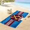 West Ham United F.C Print Beach Towel, Large Soft Quick Dry Towel for Beach Camping Swimming