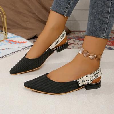 Модная вязаная обувь, женские сандалии на плоской подошве, с острым носком, модная летняя обувь 2025, новый тренд, элегантное дизайнерское платье, chaussures femme