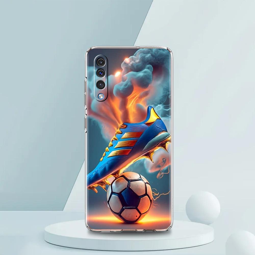 Прозрачный чехол для телефона для Samsung Galaxy A16 A14 A12 A22 A24 A42 A06 A20 A30 A40 Мягкая TPU крышка с рисунком Футбол Футбол Футбол