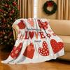 Valentine's Day heart pattern Flannel printed blanket suitable for all seasons suitable for living room office sofa and travel