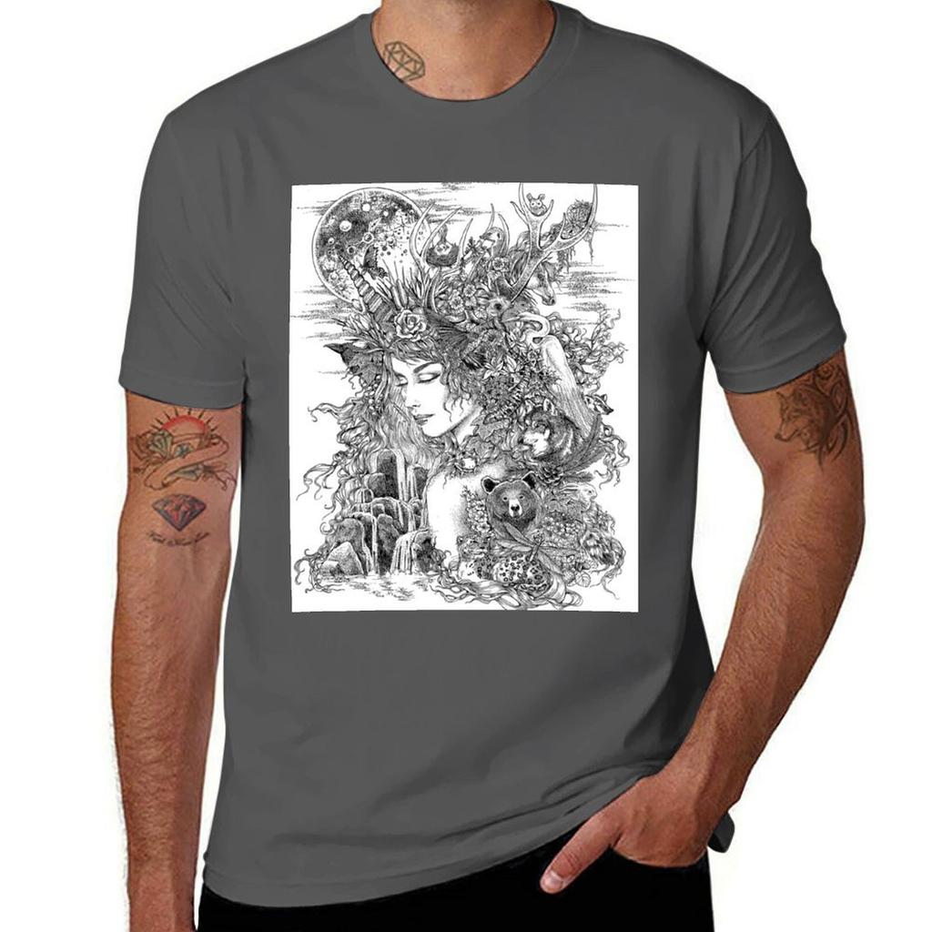 Gaia Dreams Of Earth Tshirt Lightweight Gym Training Tshirt