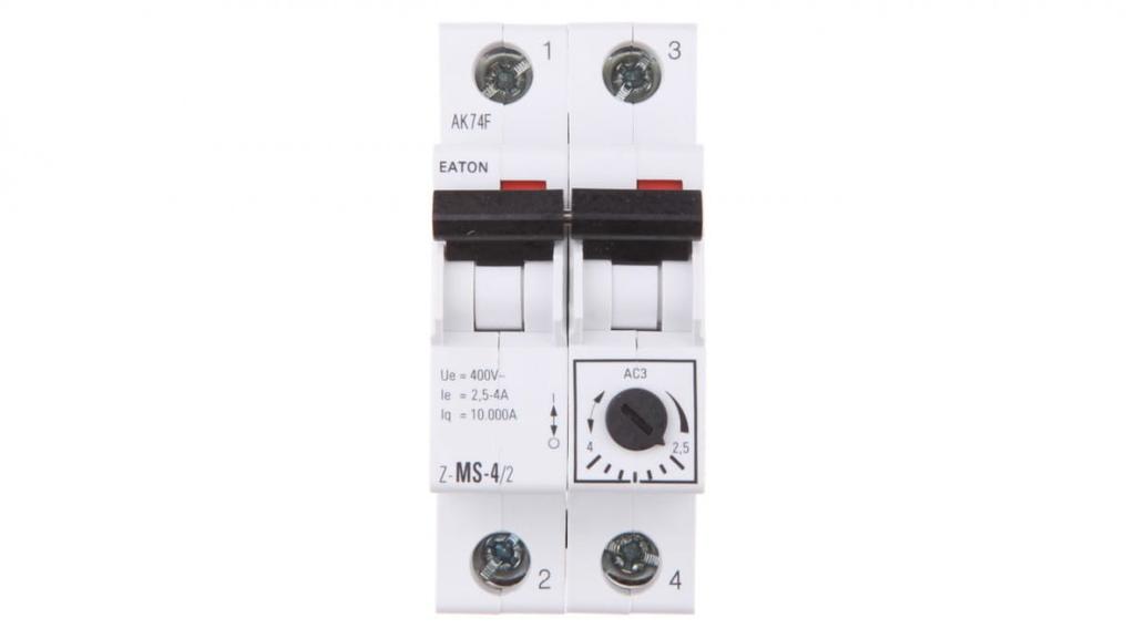 Motor circuit breaker 2P 0.37kW 2.5-4A Z-MS-4.0/2 248396