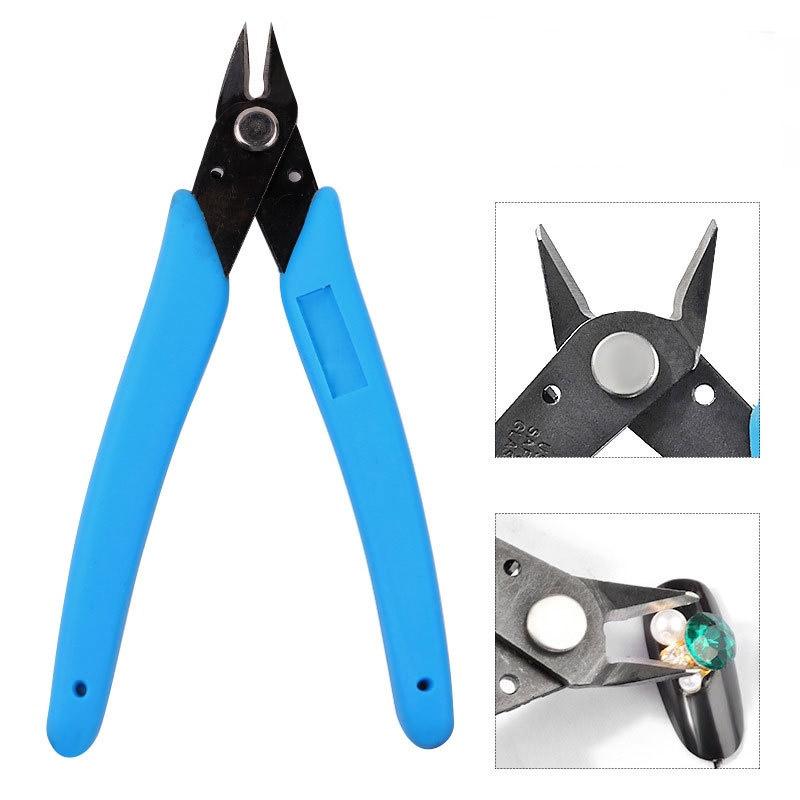 1Pcs Nail Decorations Remover Plier Cutter Nipper Manicure Nail Art Tool Diagonal Pliers Mini Nail Scissors Drilling Pliers