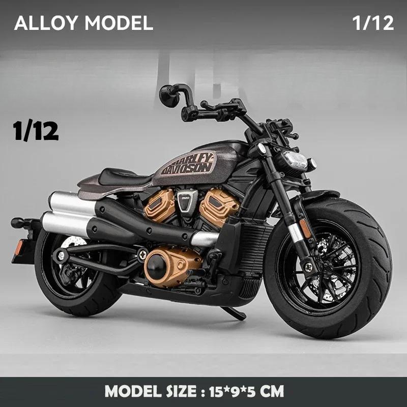 1:12 Sportster S Мотоцикл Сплав Модель Литье под давлением Гонки Мотоцикл Игрушка Детский Подарок Коллекция Миниатюрная Машина