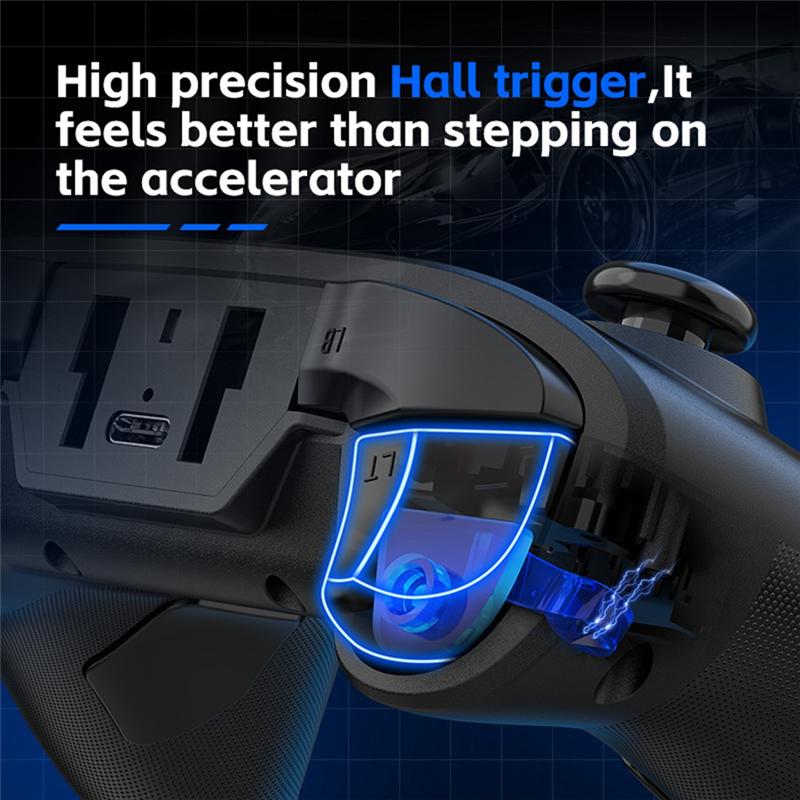 Игровой контроллер Bluetooth для IOS/Android Геймпад для ПК Hall Rocker Шестиосевой Джойстик с двойной вибрацией для Switch