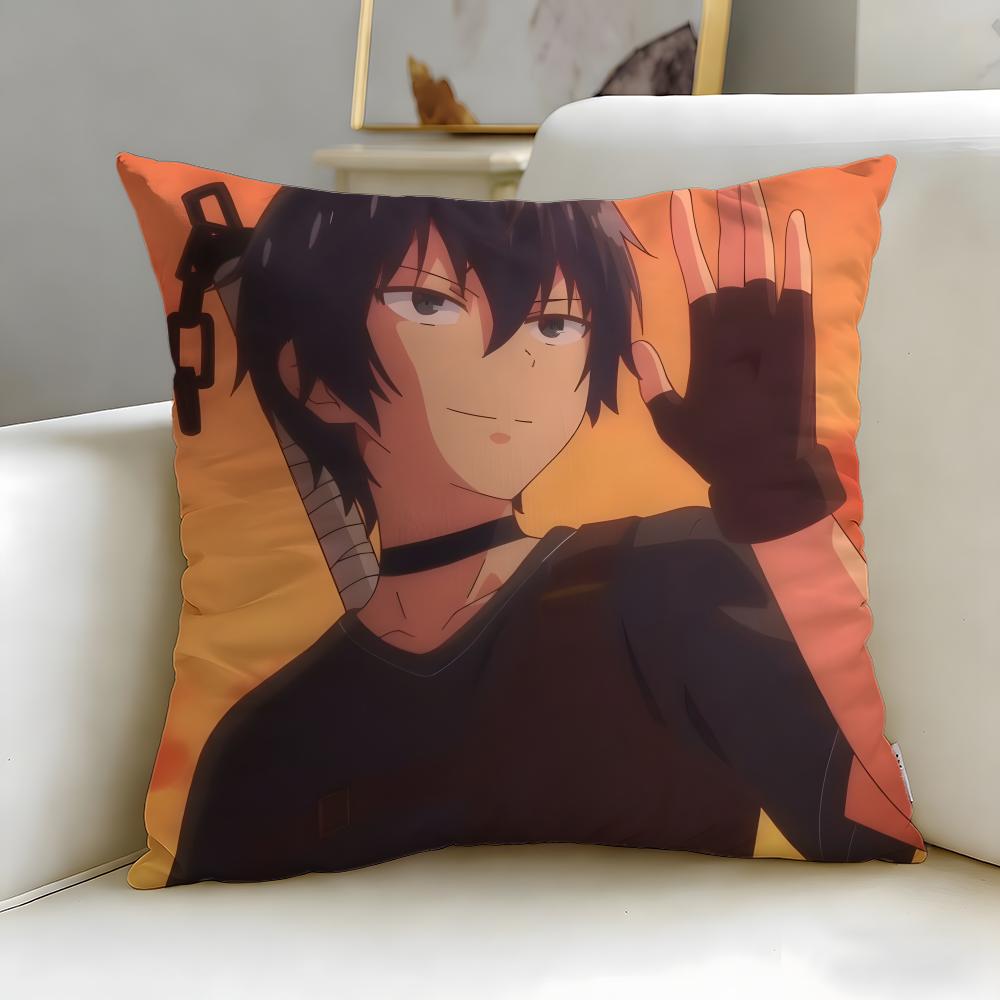 Summoned to Another World for a Second Time Cushion Cover Soft EasyWash Pillow Case Versatile for Couch Bed Travel