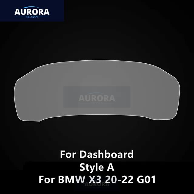 Для BMW X3/X4 18-22 G01 G02 Приборная панель Прозрачная защитная пленка из ТПУ Антицарапающая Восстанавливающая пленка Аксессуары Модификация