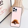 Мультяшный чехол для телефона с пуделем Для iPhone 16 Pro Max 14 13 12 11 15 17 Pro Max mini 15 16 Plus 16e Задняя крышка