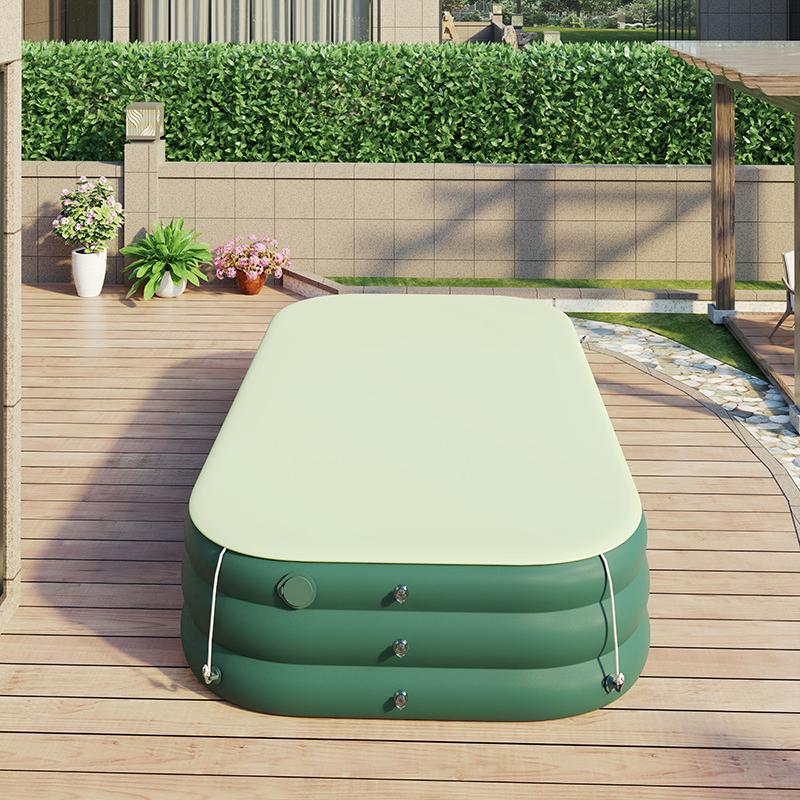 2.1/2.6/3m Swimming Pool Alberca Large Family Pools Babies Children Inflatable Pool Baby Sun Shade Folding Pool for Garden