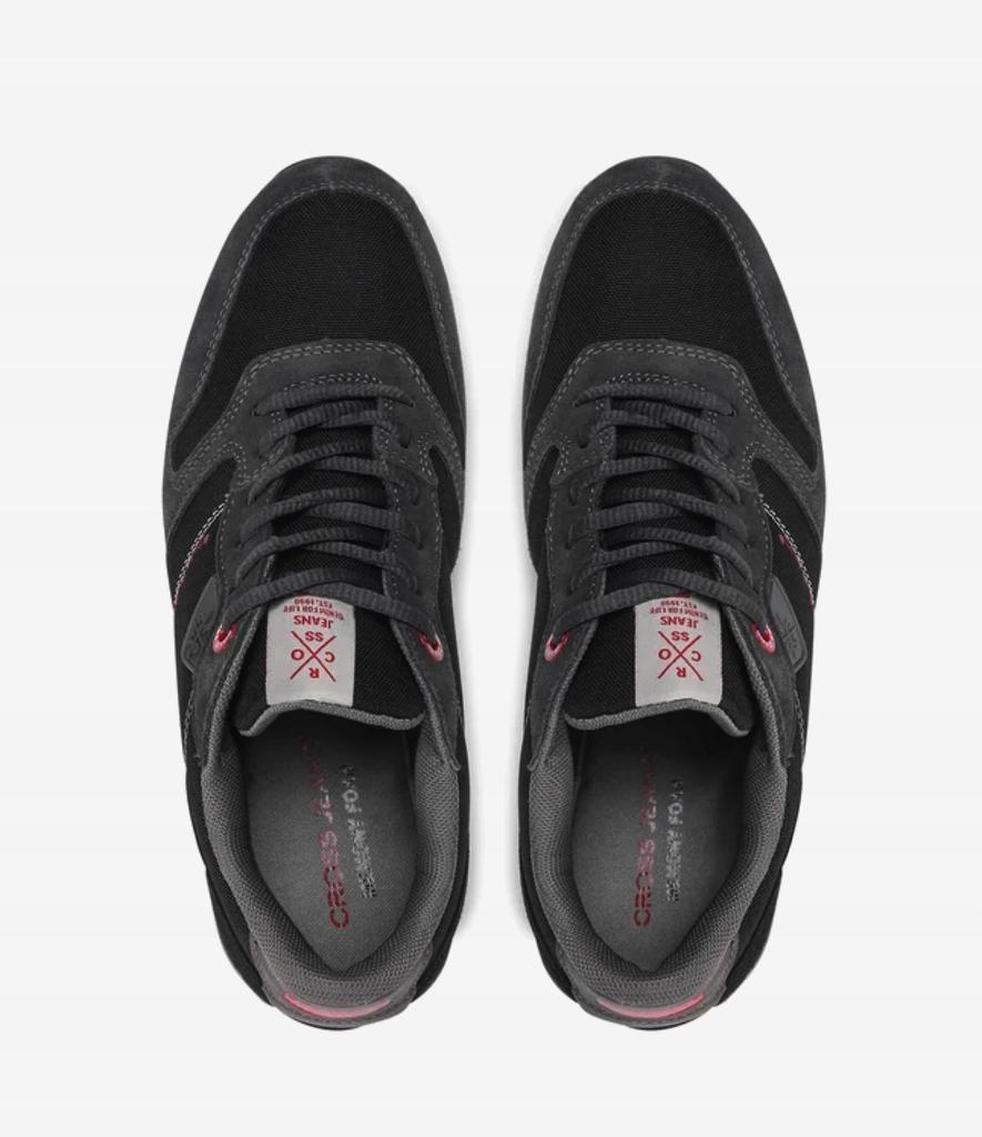 Cross Jeans JJ1R4019C men's sneakers black leather casual comfortable shoes