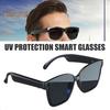 Умные солнцезащитные очки с Bluetooth, открытым ухом, голосовым управлением, функцией Hands-Free, перезаряжаемые, с защитой от ультрафиолета, музыкальные очки
