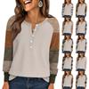 Women's Fashion  Loose Long Sleeve Round Neck Casual Top