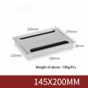 1Pcs Aluminum Alloy 145*160/200/300mm TV Cabinet Cable Box Computer Desk Cable Hole Cover Rectangular Buffer Box for Office Desk