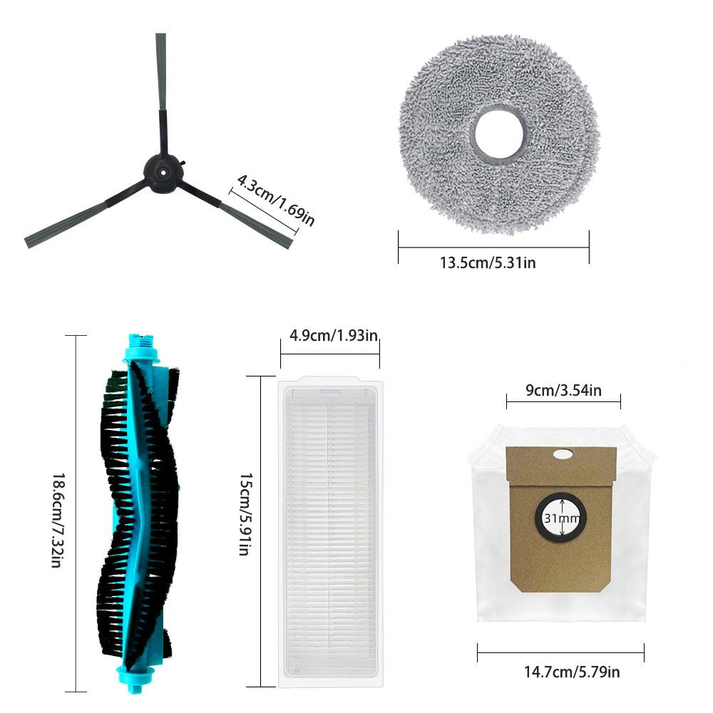 For high-quality Cecotec Conga 11090 robot vacuum cleaner accessories, main brush side brush HEPA filter mop pad dust bag