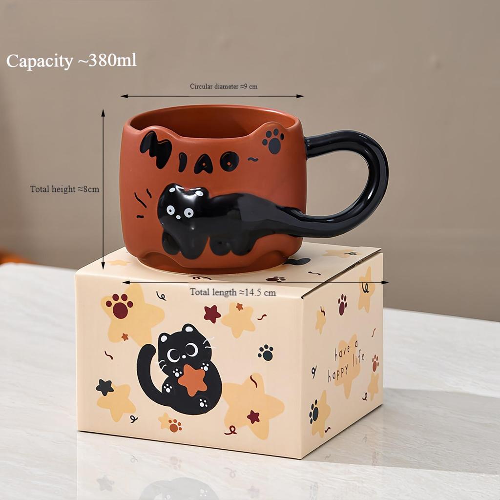 Кружка Cat Stacking Mug Креативная кружка Домашняя кружка Набор керамических кофейных кружек