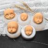 Baking Clay Head Sculpey Doll Modification Accessories Baby Face Silicone Molds 3D Facial Mould