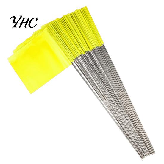 Dog Training Flags 100Pcs Marking Lawn Flag Markers Waterproof Non-Fading Small Yard Widely Used PVC Landscape Sprinkler